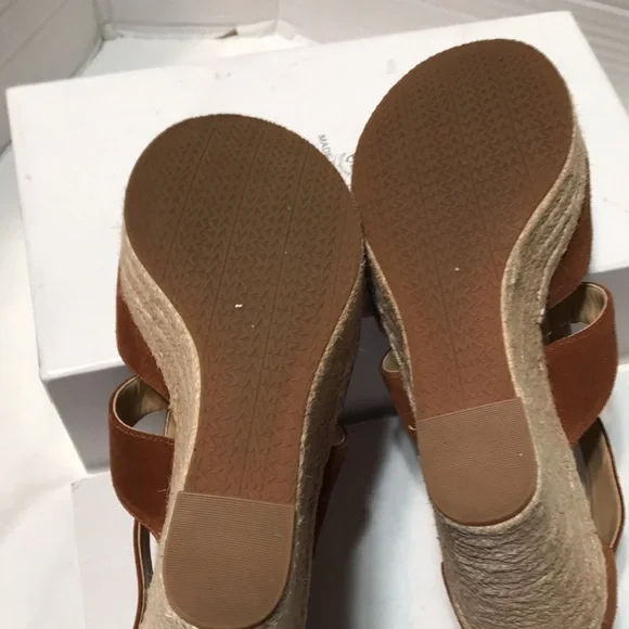 Michael kors suede leather upper espadrilles with front zipper - Picture 5 of 8